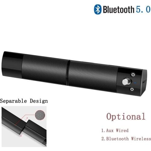 Portable Bluetooth Wireless Speaker Separable Surround Sound Music Speaker For Computer PC Laptop Home Subwoofer Loudspeaker