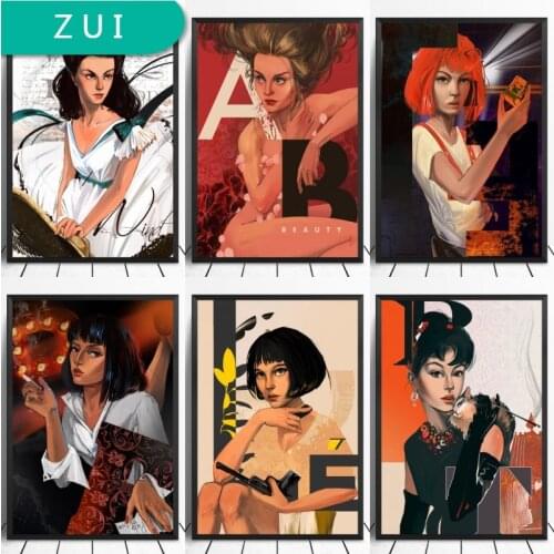 Breakfast At Tiffanys Classic Movie Heroines Poster Canvas Print Pictures Home Decor