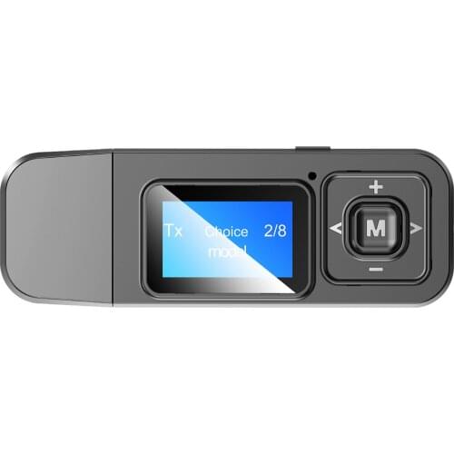 USB Bluetooth Transmitter Receiver LCD Screen Display 3.5mm Wireless Bluetooth Audio Adapter For TV PC Headphones And Car