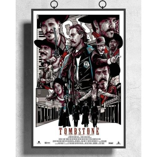 H448 Silk Poster Home Decoration Tombstone Movie Wall Art Christmas Gift