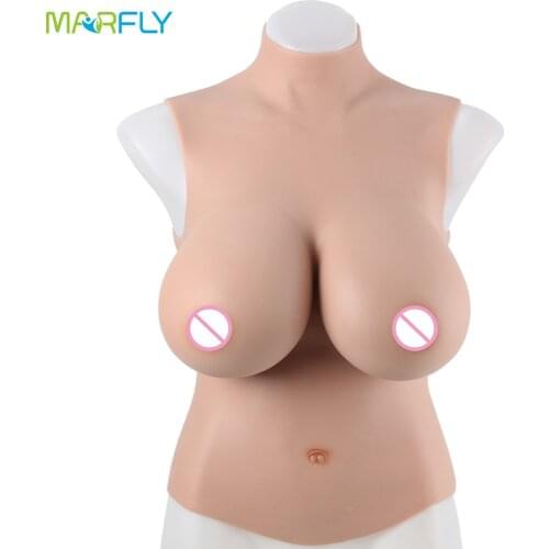 Silicone Shemale Huge Breast Forms Plate Crossdresser Fake Boobs No Oil Chest Enhancer Tits Drag Queen Sissy Transgender Cosplay