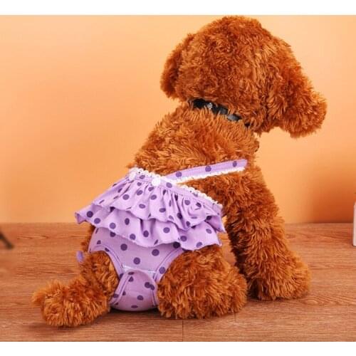 Pet Dog Physiological Pants Polka Dot Sling Puppy Shorts Diaper Female Short Panties Menstruation Briefs Pets Supplies