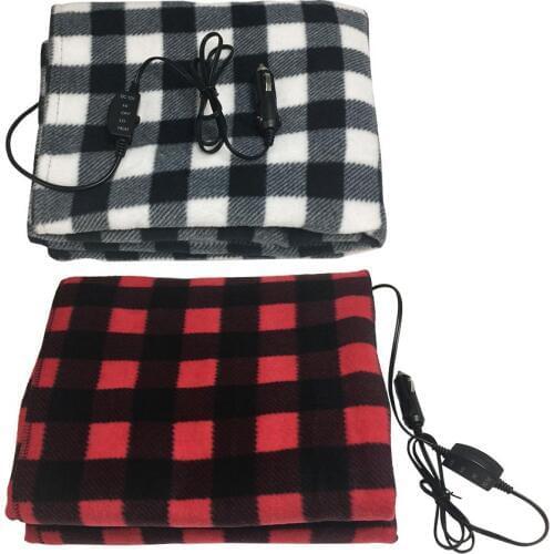 Warm Coat Blanket New Energy Saving Warmer 12v Car Heating Blanket Plaid Autumn Winter Outdoor Camping Electric Heated Blankets
