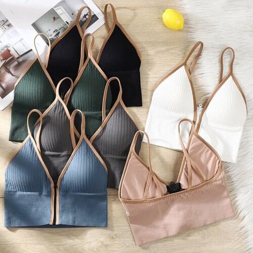 Women tops slim fit spaghetti strap tanke top women built in bra off shoulder sleeveless versatile camisole zipper top