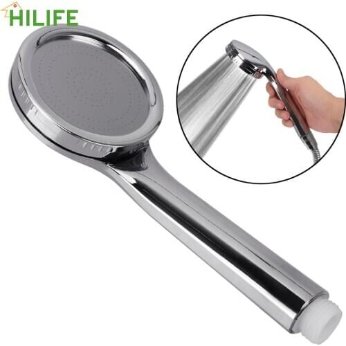 Water Saving Spray Nozzle High Quality Rainfall Chrome Bath Shower Head 1pc High Pressure Pressurized Nozzle Shower Head