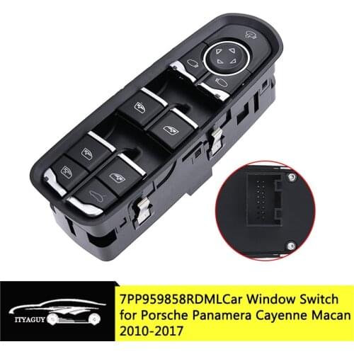 High Quality 7PP959855C 7PP959858RDML 7PP959858MDML Car Power Window Switch Button For Panamera Cayenne Macan 2010-2017