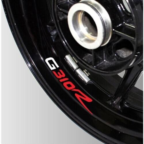 High quality Motorcycle Waterproof Reflective stickers Tire rim inner Decorative decals wheel patch for bmw G310R g 310r