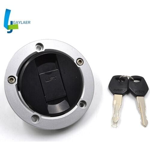 Moto Fuel Gas Tank Cap Cover Lock 3 holes Key for Suzuki GSX1300R HAYABUSA B-King BK1300 SFV650 GLADIUS GSX1250 GSX650F