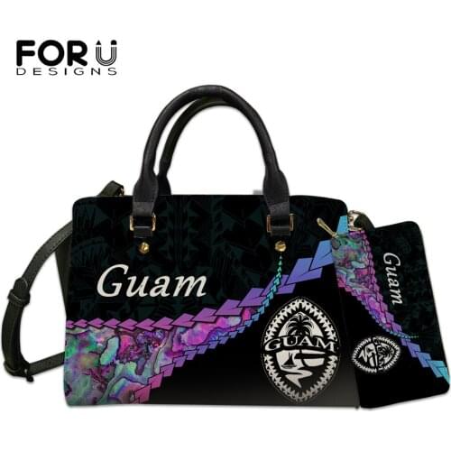 FORUDESIGNS Women Crossbody Bag 2021 Hot Polynesia Guam Design Ladies Pu Leather Handbag Shoulder Bags Female Clutch Purse Mujer