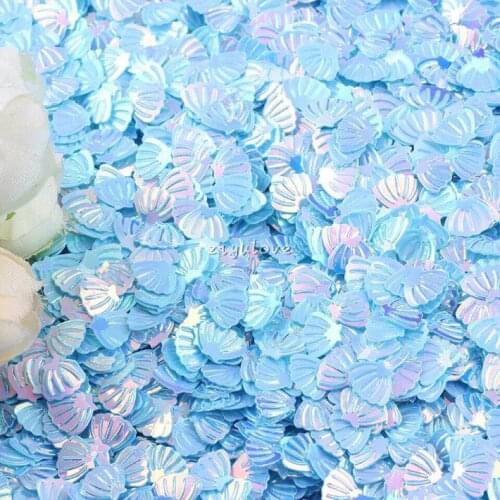 10/shell/Gradual change/monochrome/15 grams Sequins PVC Flat for DIY Card Making Craft Color Collection