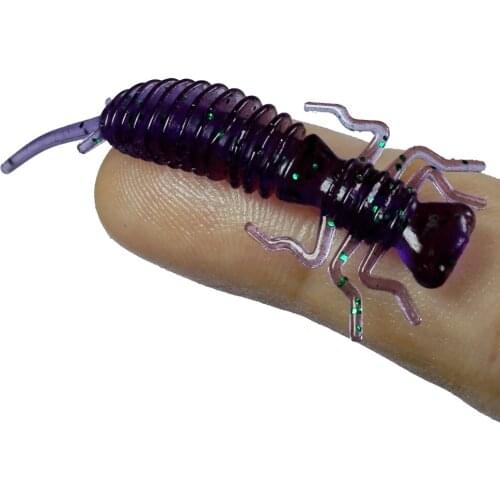 10pcs/lot 40mm 50mm new Larva Soft Lures New Reach Soft Lures Soft Plastic Lures Larva