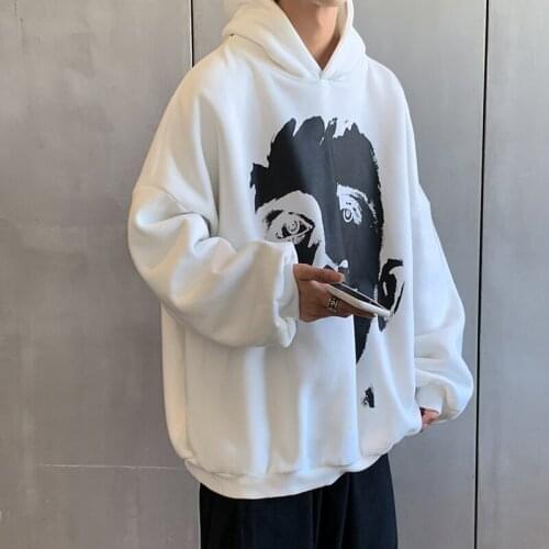 2021 Korean Fashion Plus Fleece Hoodie Kpop Oversized Couple Pullover Ulzzang Plus Size Loose Sweatshirt 5XL Men Clothing