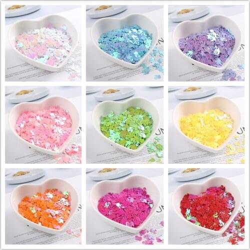 360pcs/Pack 6x8mm Colorful Swan Shape Loose Sequins Paillettes Sewing Craft, Women Garments Bags,Children Craft DIY Accessories