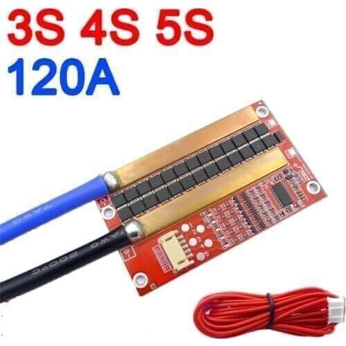 3S 4S 5S 120A Li-ion LifePo4 Lithium Protection Board W Balance BMS High Current Inverter BMS Motorcycle car start UPS 3.7v 3.2V