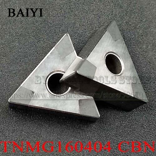 TNMG160404 CBN TNMG 160404 Diamond Insert Can use 6 angles HRC50-HRC68 Boron nitride insert for Hard steel and Cast Iron
