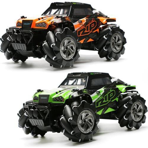 Remote Control Car 1:14 2.4GHz 4WD Rechargeable 360 Degree Rotation Drift Stunt Car Truck Off-road Vehicle Toy High-quality ABS