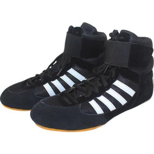 [TB05]Wrestling shoes men and women training shoes tendon bottom boxing shoes in the high help low to help Sanda fighting shoes