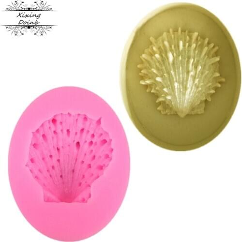 DIY Pearl shell shell shape silicone jelly mold cake decoration tools candy chocolate fudge mold kitchen baking utensils