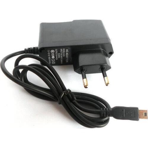 Mini USB EU Plug Home Wall Charger Power Adapter Cord For GPS Navigator