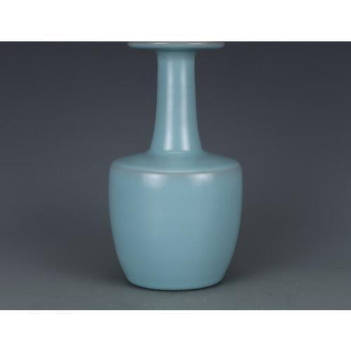 Antique SongDynasty porcelain vase,RuKiln azure glaze bottle,Hand-painted crafts,Collection&Adornment,Free shipping