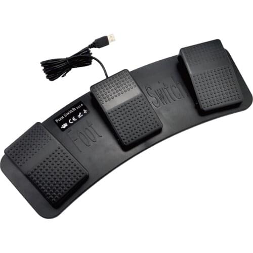 FS3-P USB Triple Foot Switch Pedal Control Keyboard Mouse PC Game