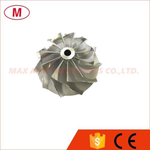 GT15-25 40.58/52.00mm 11+0 blades Performance Turbo Billet compressor wheel/Aluminum 2618/Milling wheel for turbocharge CHRA
