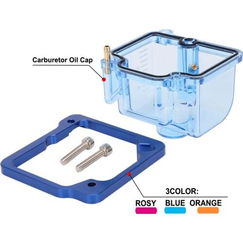 Motorcycle Carburetor Bottom Float Bowl Comp Chamber Transparent Oil Cup For Keihin Pwk 28 30 32 34mm Carb