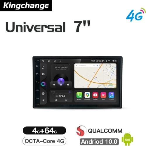 Kingchange Android 10 Car Video Multimedia Unit Player For Honda For Hyundai 7" 2.5D Universal For VW GPS For Nissan Radio