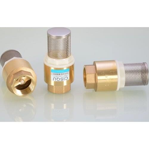 1" Brass Check Valve with Strainer Filter BSP Female Thread Non-Return Brass Valve Free Shipping
