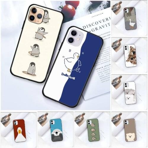 Zororong Cute Cartoon animals Phone Case For iPhone 12 Mini 11 Pro XS Max X XR 7 8 Plus