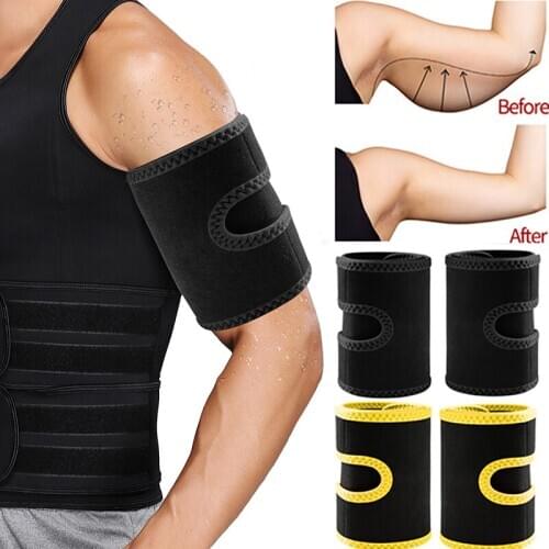 Mens Slimming Belt Suana Effect Arm Shapers Slimmer Fitness Compression Sweat Bands Arm Slimming Fat Burn Shapewear Body Shaper