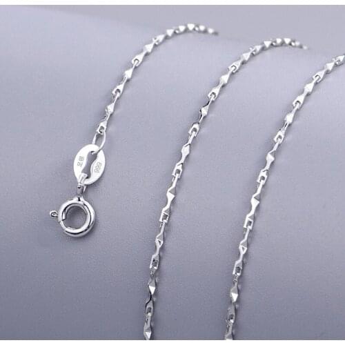 S999 Sterling Silver Necklace For Women Gypsophila Chain Sterling silver Necklaces without Pendant Clavicle Chain for Wedding