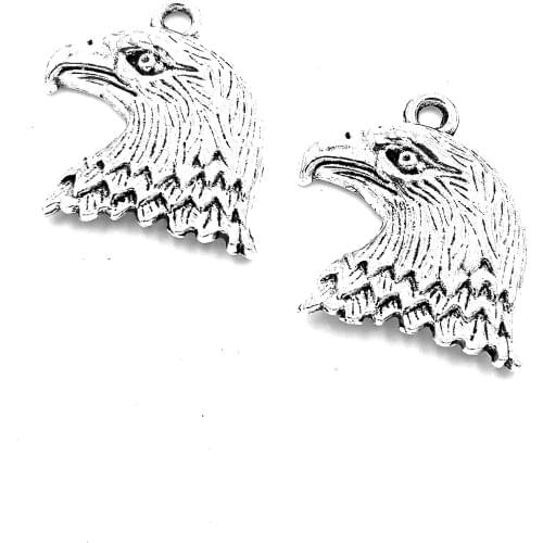 20pcs Eagle charms pendant 21x19mm antique silver ornament accessories jewelry making DIY base material