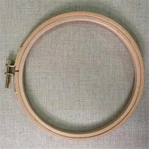 1PC 15.5cm Wooden Embroidery Hoop Hand Stitching Hoop Cross Stitch Hoops 6.1 Inch Wood Framing hoop