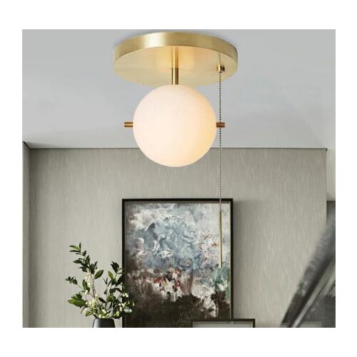 Nordic Designer Postmodern Personality Creative Minimalism Ceiling Light Pull Switch Art Bedroom Bedside Aisle Lights
