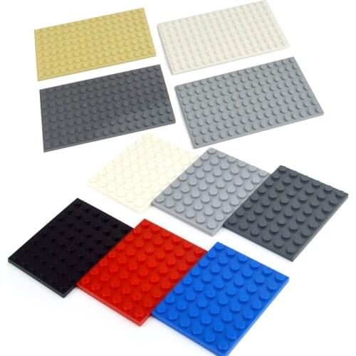 Thin Figures Bricks 6x8 8x16 Dots multiple color Educational Creative Size DIY Bulk Set Building Blocks Compatible Classic Parts