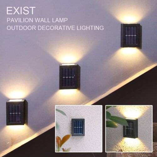 Solar Night Light Outdoor Garden Wall Lamp Waterproof Outdoor Decoration Garden Wall Light Waterproof Led Stair Fence Streetlamp