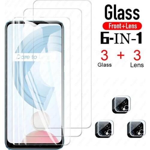 Tempered Glasses for Oppo Realme C21 C 21 21c 6.5" Glas C11 C12 C15 C17 C20 Camera Lens Screen Protectors Realmy C21 Glass Film
