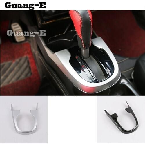 For Honda Fit Jazz 2017 2018 2019 Car Cover Body Styling Sticker Middle Front Shift Stall Paddle Cup Lamp Frame Trim Parts 1pcs