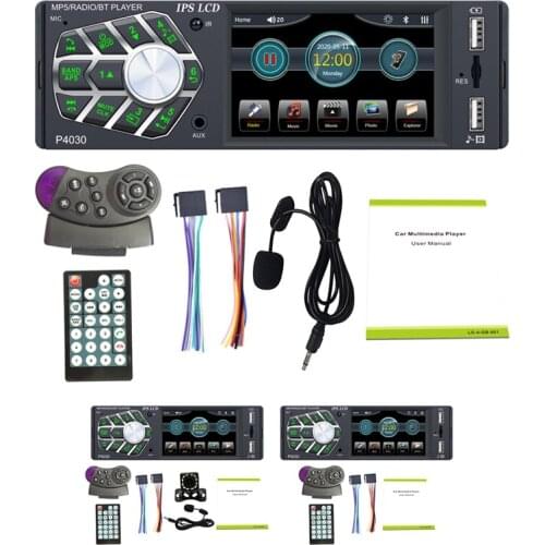 3.8 Inch Autoradio 1 Din Radio Player Bluetooth Auto Audio MP5 Player Car Radio FM Wheel Control