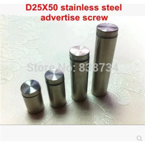 4PCS 25*50 stainless steel AD/advertise posting decorative screw 25mm