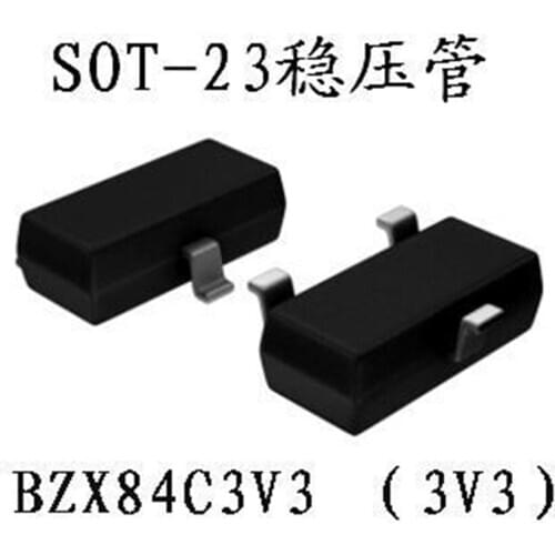 Free shipping Zener BZX84C3V3 3V3 sot-23