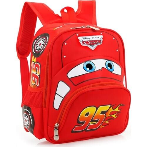 Disney car childrens bag kindergarten boy safety backpack primary school students bag