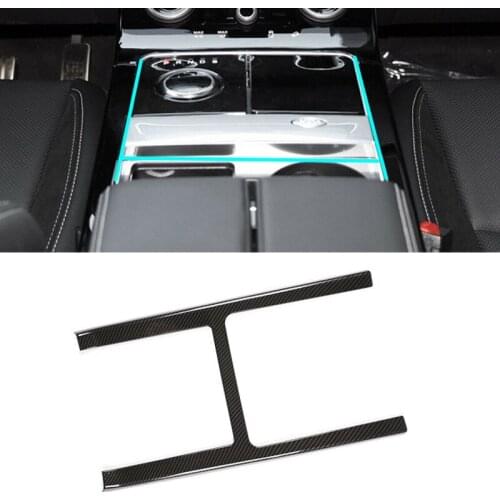 DWCX Carbon Fiber Car Console Gear Box Panel Frame Moulding Fit for LR Range Rover Velar 2017 2018 2019