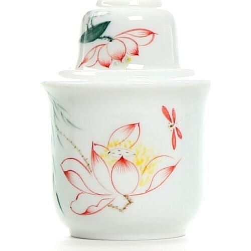 Ceramic Liquor Warmer Jug Wine-Heating Pot Blanc De Chine Wine-Warmer Wine Warmer of the Blue-and-White Porcelain with