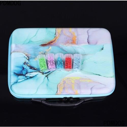 2021 New 60/70/120 bottles of diamond painting accessories container storage bag butterfly suitcase diamond painting box funnel