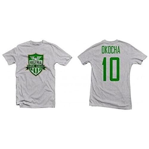 New Summer Hot Sale Tee Shirt Nigeria Super Eagles Legend Tee Okocha Footballer Printed Tee Funny T-shirt
