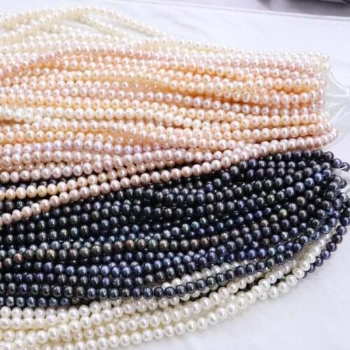 New ZJ9000286 AA Lots 5 strands 8-9mm potato freshwater pearl