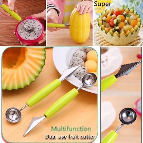Fruit Platter Carving Knife Melon Baller Spoon Ice Cream Scoop Watermelon kitchen gadgets accessories Slicer Tools