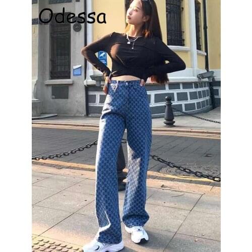 Женские брюки в клетку Odessa China At AliExpress